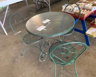 PATIO TABLE AND CHAIRS