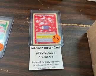 POKEMON TOPSUN CARD