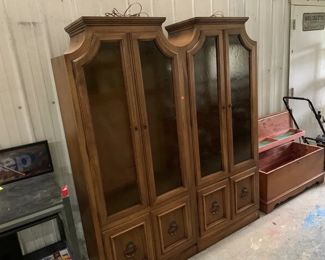 TWO LARGE CABINETS / HUTCH
