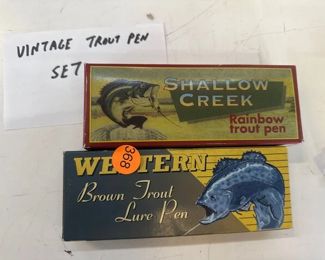 VINTAGE TROUT PEN SET