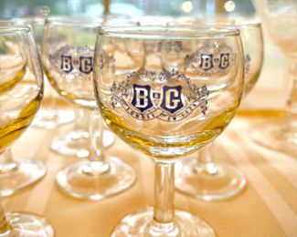 Vintage B&G Barton & Guestier wine glasses - set of 10