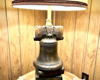 MCM tall table lamp - 1776 Bicentennial
