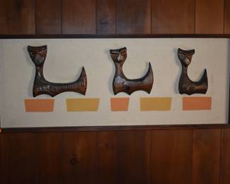 Loads of Mid-Century Art throughout this MCM House built in 1964.