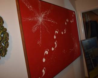 Loads of Mid-Century Art throughout this MCM House built in 1964.