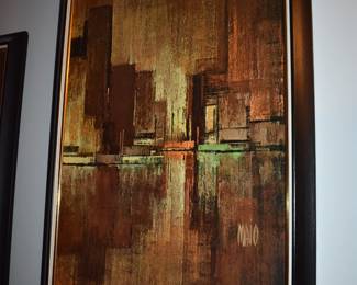 Loads of Mid-Century Art throughout this MCM House built in 1964.