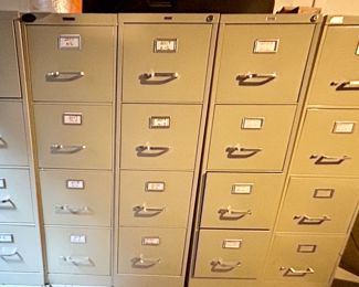 (8) total 4 drawer lateral file cabinets $39ea
(49” to 52”h )