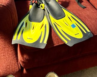 Dry gear case $10
Set of Exge flippers $8
Size 11 men’s skates $39
