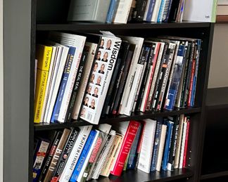 Black 6 shelf unit 32w x 11d x 79”h $50