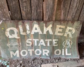 Vintage Quaker State Motot Oil Sign
