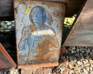 Vintage Red Man Tobacco Sign