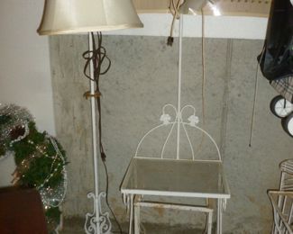 vintage lamp, etc