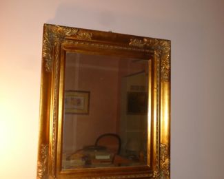 Gold framed mirror