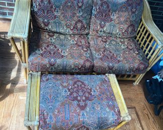 Sofa and ottoman $225