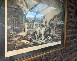 old Engraving The Thatcher by G. Moreland  $85