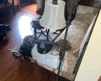 Lovely old Lamp Victorian age Metal base with marble 