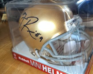 Mini Helmet for a very small person!  signed