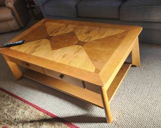 Coffee Table all wood with beautiful inlays