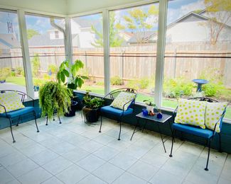 Iron patio furniture