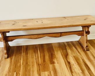 Pine bench