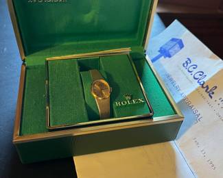Ladies Authentic Rolex watch. All paperwork, box, original receipt 