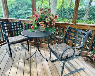 Cast Aluminum Three Piece Patio Set