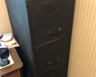 4-Drawer metal filing cabinet $25