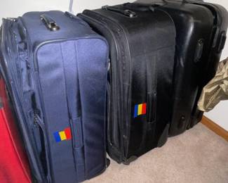 Lots and lots of suitcases in all different sizes