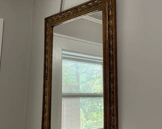 Large antique gold mirror