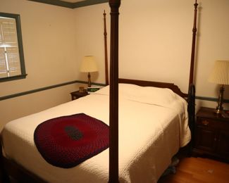4 poster queen bed ($650)