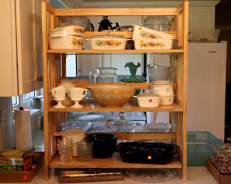 Pyrex ($25), kitchen items, etc. 