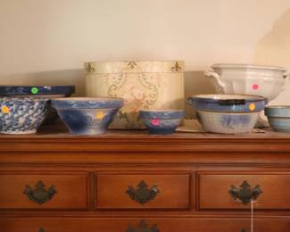 Turn of the century stoneware bowls ($10-50)
