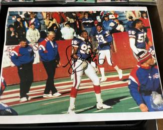 Autographed picture of number 96 for the Buffalo Bills