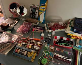 Craft supplies and more.