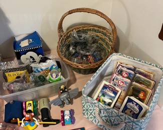 Several McDonald’s value meal prizes from the 80s and 90s.