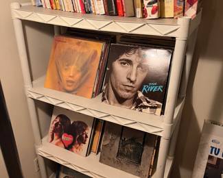 Large selection of albums and cookbooks.