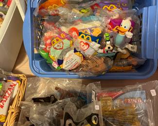 McDonald’s value meal collectibles from the 80s.