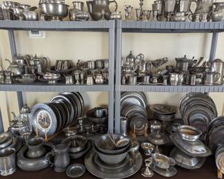 Large Pewter Collection