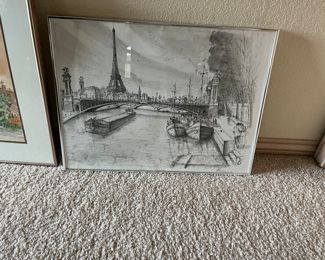 Paris etching