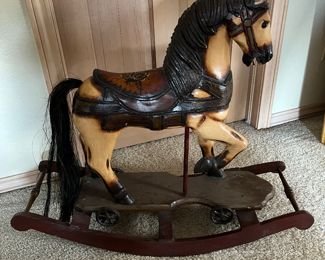 Antique German rocking horse