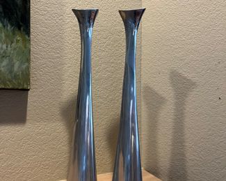 Nambe 597 candlesticks 14"H