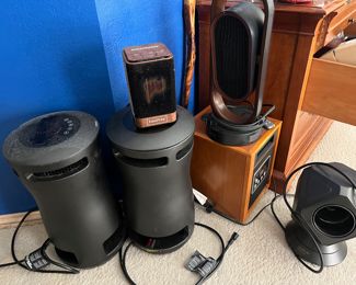 various heaters, fans