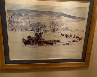 framed Western art print by Jensen '84