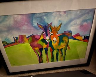 contemporary original watercolor by Cathy McManus "The Painted Desert Warriors"