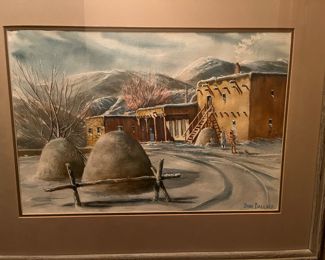 Winter Pueblo by artist Doug Ballard