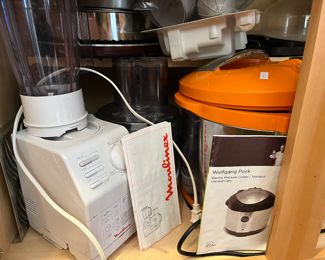 Moulinex A78 processor & blender combo and Wolfgang Puck Pressure Cooker