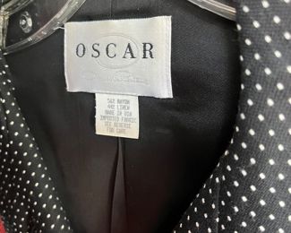 Oscar de la Renta polka dot jacket