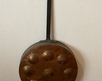 antique huge copper pan