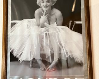 Marilyn Monroe framed poster