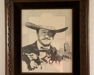 Join Wayne framed poster