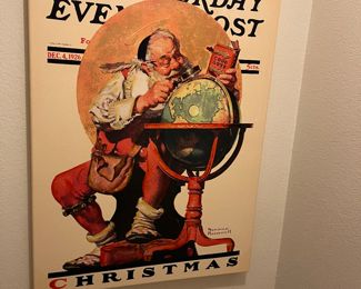 Large Saturday Evening Post Christmas canvas print